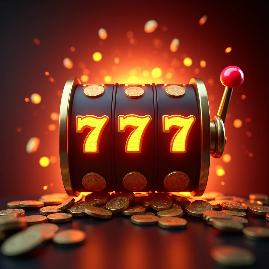 OzWin365 slot machine with flying gold coins